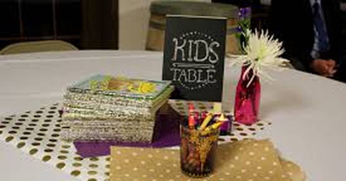 Kid friendly wedding reception ideas?? What the heck is she talking about??